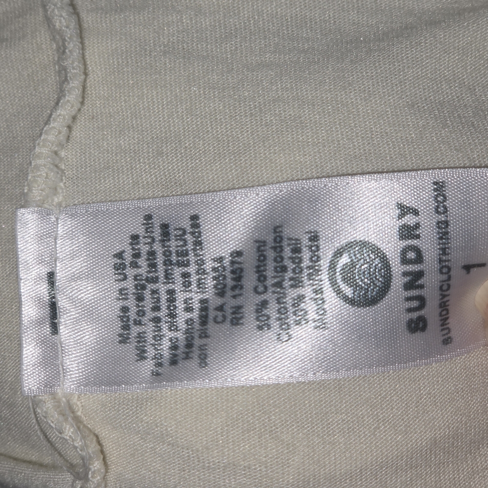 Sundry Off-White Tee - Picture 5 of 6
